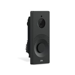 2N IP One Videoportero IP de Seguridad Unidad Principal Full HD con Cámara Gran Angular 156° y Zoom Facial Adaptativo, Negro