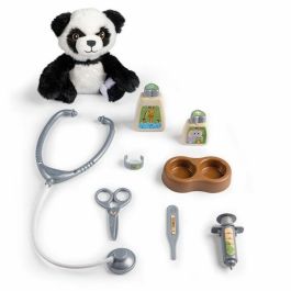 Smoby SMO3032163404057 Carro Veterinario Zoo con Peluche Panda y Accesorios - 2 en 1: Jaula Transporte