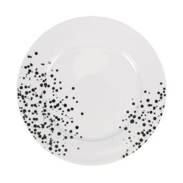 La Mediterranea Vajilla Redonda 18 Piezas Motes con 4 Platos, 4 Platos Hondo, 4 Platos Postre, 4 Tazas y 4 Platillos (2 Unidades)