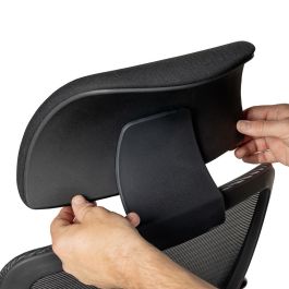 Rocada Silla de Dirección Premium 24 Horas Respaldo Malla Asiento Tela Negro Brazos 4D Ajustables Reposacabezas Sincro Rocada Silla de Dirección Premium 24 Horas Respaldo Malla Asiento Tela Negro Brazos 4D Ajustables Reposacabezas Sincro