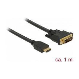 DELOCK 85652 Cable HDMI a DVI 24+1 Bidireccional, Macho/Macho, 1 m