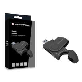 Conceptronic Lector Tarjetas Externo USB 3.0 BIAN04B, Compatible con SD, SDHC, SDXC, Micro SD/T-Flash, Micro SDHC, Micro SDXC Precio: 13.50000025. SKU: B1DAWBNHG5