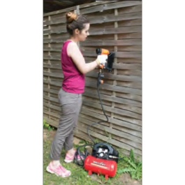 Mecafer NUEVO VENTO Compresor de aire 6 L 1,5 CV 8 bar Portátil sin aceite con 3 accesorios