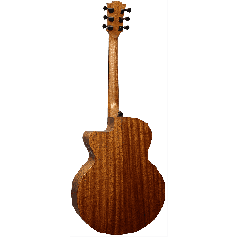 LAG Guitarra Acústica Tramontane 177 A/E Jumbo Cutaway Abeto Engelmann Khaya Brownwood Natural