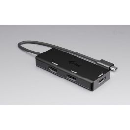 Hub USB i-Tec C31TRIPLE4KHDMIPD Negro