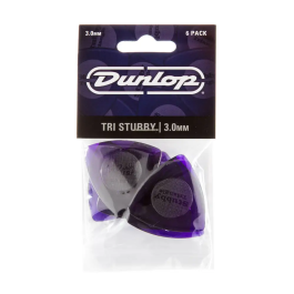 Dunlop Pack 24 Púas Tri Stubby Light Purple - 3.00 Mm