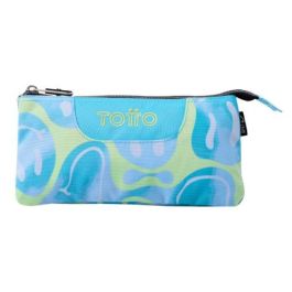 Estuche 3 Compartimentos Tablero Happy Flow Totto AC52ECO012-2416Z-2AU