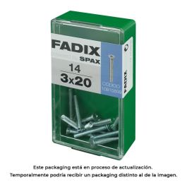 Fadix 10915699 Tornillo métrica M 3 x 20 mm cabeza plana acero caja 14 unidades Din 965 Precio: 1.90000008. SKU: S7913682