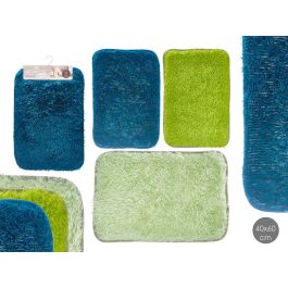 Alfombra Pelo Largo 40X60 Cm 3 Tonos Verdes Giftdecor (24 Unidades)