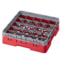 CAMBRO - 25S318-163 - Cesta de lavado 25 comp. 1 altura - 8,7 cm Ø máx. - alt. máx. 9,4 cm - 50 x 50 x 14,3 cm - Rojo Precio: 45.50000026. SKU: B19X2GEJ9V
