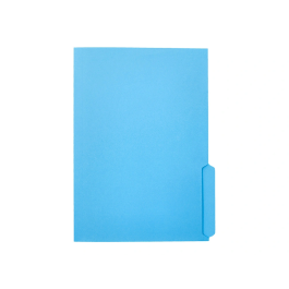 Liderpapel Subcarpeta Cartulina Folio Pestaña Derecha 240g/m2 Azul