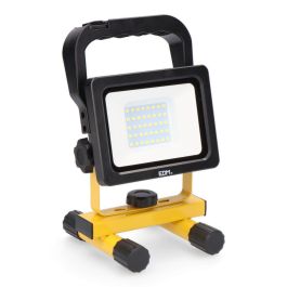 Edm Foco led recargable 20w 2000lm 6500k, IP54, CRI80, con 2 Baterías 18650 2000mah, Carga USB-C