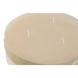 DKD Home Decor Vela Básicos de Cera Cruda, Pack 6 Unidades, 20x20x6.5 cm, 1850g, Larga Duración 95h, 3 Mechas