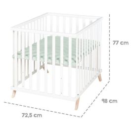 Roba Parque infantil para bebés ROB1691002916156 75 x 100 cm Tapete 'Lil Planet' verde esmerilado Blanco