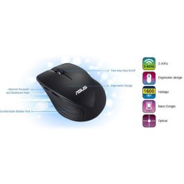Asus Ratón Inalámbrico RF 2.4GHz Óptico 1000dpi/1600dpi 70g