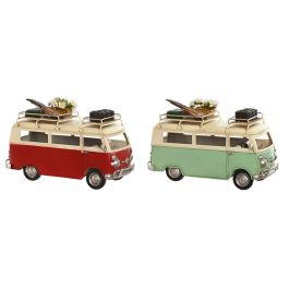 Vehiculo Decoracion Vintage DKD Home Decor Verde Menta Rojo 12 x 17 x 25 cm (2 Unidades) Precio: 42.50000007. SKU: B12BYQ2V29