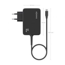 AISENS - CARGADOR GaN 90W PD3.0 1XUSB-C 1.8M, NEGRO AISENS - CARGADOR GaN 90W PD3.0 1XUSB-C 1.8M, NEGRO
