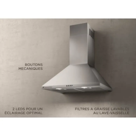 Continental Edison Campana Piramidal CEHP6060S - 60 cm Acero Inoxidable