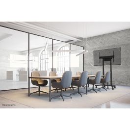 Neomounts FL55-875BL1 Soporte de Suelo Motorizado para Pantallas de 55-100" TÜV, Ajuste Eléctrico de Altura, Negro