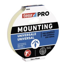 Tesa Mounting Pro Cinta doble cara universal 5m x 19mm, hasta 15 años en interiores, Ref. 66958-00004-00