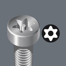 Wera 967/9 TX BO. Juego de llaves Torx de seguridad Blacklaser, 9 piezas TX8-TX40, de Acero. Multicolor.