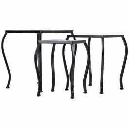 Soporte para Maceta Alexandra House Living Negro Hierro Azulejo 33 x 37 x 33 cm 3 Piezas