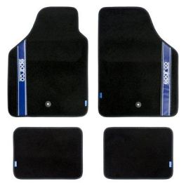 Sparco Alfombra Strada 2012 B Azul Cs 6 03763BBS Moqueta en negro Diseño deportivo Fácil limpieza