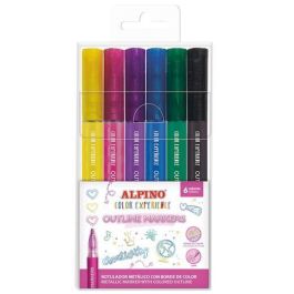 Alpino Rotuladores Outline Metálicos Borde De Color Surtidos Estuche 6 Ud para Lettering y Bullet Journal Precio: 6.50000021. SKU: B124ZP4V3S