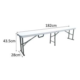 Banco plegable para mesa de recepción 180 cm.