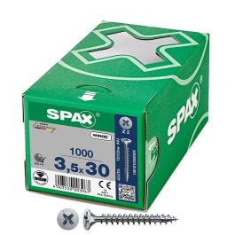 Spax Tornillo universal cabeza plana wirox 3,5x30mm z2, rosca completa, ranura en cruz, 1000 unid. - 1081010350305 Precio: 24.50000014. SKU: B189ESP3T6