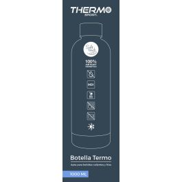Botella Termo Soft Touch 1L Negra Thermosport (6 Unidades) Botella Termo Soft Touch 1L Negra Thermosport (6 Unidades)