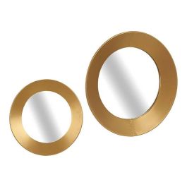 Giftdecor Espejo Redondo Dorado 60 cm - Cristal y Metal
