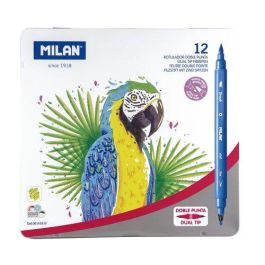 Rotulador Milan Doble Punta Fina/Pincel Caja De 12 Precio: 9.89000034. SKU: S7914143