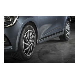 WRC Juego de 4 Tapacubos Bicolores 14 Pulgadas Negro Mate y Gris Plateado Diseño Deportivo TURBO en ABS