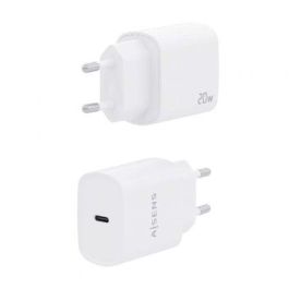 AISENS - CARGADOR USB-C PD3.0 1 PUERTO 1xUSB-C 20W, BLANCO