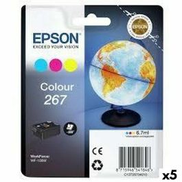 Cartucho de Tinta Original Epson WF-100W 267 INK CARTRIDGE Tricolor (5 Unidades) Precio: 102.50000024. SKU: B1AF2KB6PA