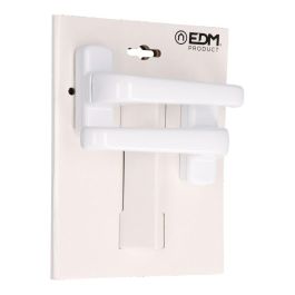 Edm Juego de manillas 6800 aluminio blanco - Placa 70x25 mm, manilla 130 mm Edm Juego de manillas 6800 aluminio blanco - Placa 70x25 mm, manilla 130 mm