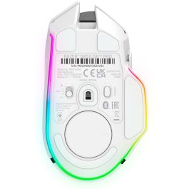Razer Basilisk V3 Pro Ratón Gaming Inalámbrico Blanco, Óptico, Bluetooth/USB-C, 30000 DPI, 11 Botones Programables