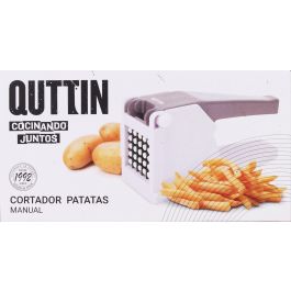 Quttin Cortador de Patatas - Utensilio de Cocina Manual para Hacer Patatas Fritas Caseras, 27.1 x 10.3 x 14.5 cm (6 Unidades)