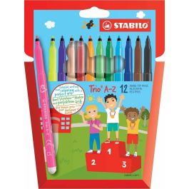 Set de Rotuladores Stabilo Trio AZ Multicolor (6 Unidades) Set de Rotuladores Stabilo Trio AZ Multicolor (6 Unidades)