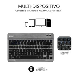 Funda con Teclado Subblim KeyTab Pro BT para Tablets Samsung Galaxy A9+/ Negra Funda con Teclado Subblim KeyTab Pro BT para Tablets Samsung Galaxy A9+/ Negra