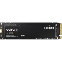 Samsung 980 SSD M.2 500GB NVMe PCIe 3.0 x4, Velocidad de lectura 3100 MB/s, Velocidad de escritura 2600 MB/s
