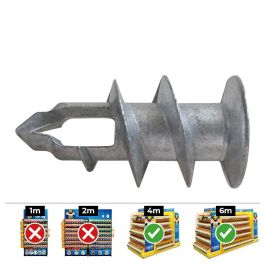 Celo Taco metálico placa yeso Ø4-5x37mm din gkdz - Caja 100 unid
