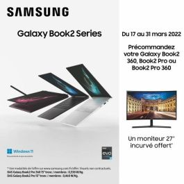 Samsung SAM8806094385809 Portátil Galaxy Book2 Pro Pantalla Super Amoled 13,3" Intel Core i7-1260P 16GB RAM SSD 512GB Windows 11 AZERTY Samsung SAM8806094385809 Portátil Galaxy Book2 Pro Pantalla Super Amoled 13,3" Intel Core i7-1260P 16GB RAM SSD 512GB Windows 11 AZERTY