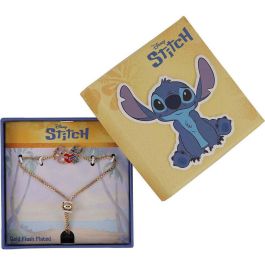 PEERS HARDY Pulsera Angel & Stitch Disney de latón color rosa