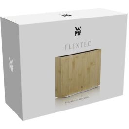 WMF 1893874500 Bloque para cuchillos flexible FlexTec Compact, Bamboo/Acero inoxidable, Rectángulo, 15 ranuras, Madera