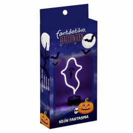 Fantasma con soporte y luz neon 13x28 cm Fantasma con soporte y luz neon 13x28 cm