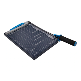 Q-connect Cizalla Metálica de Palanca para Papel DIN A4, Capacidad de Corte 10 Hojas