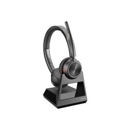 Poly Savi 7220 Office Auriculares Inalámbricos DECT Biauriculares con Micrófono Cancelación Ruido para Teléfono Fijo Oficina 12h Autonomía