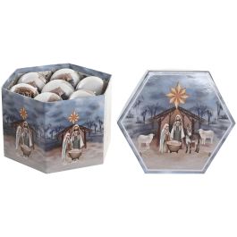 DKD Home Decor Adornos Colgantes Navidad Tradicionales Multicolor PVC - Set 14 piezas, 21x15.5x24 cm
